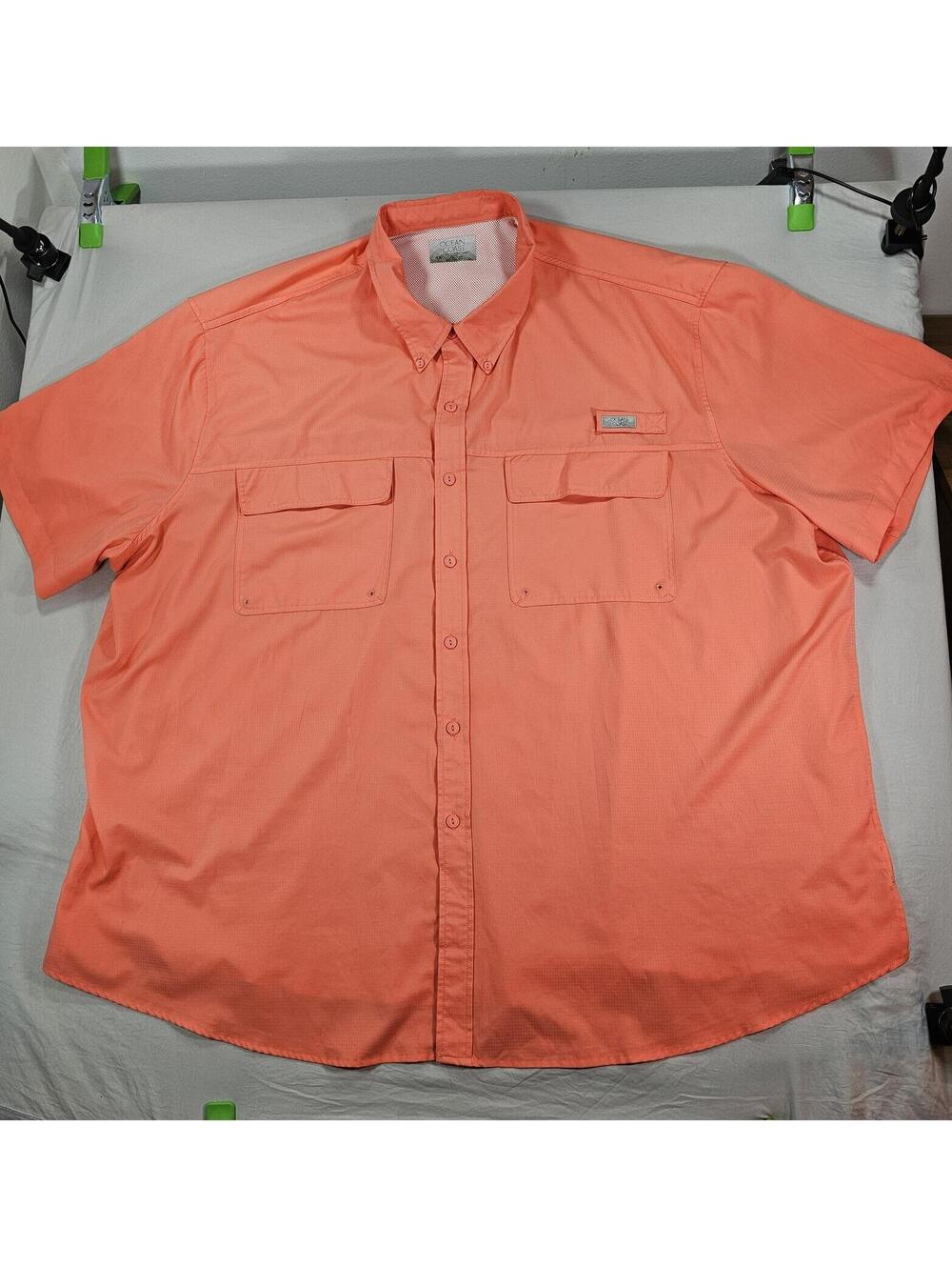 Ocean Coast Men's Short Sleeve Button-Up Shirt size 4X